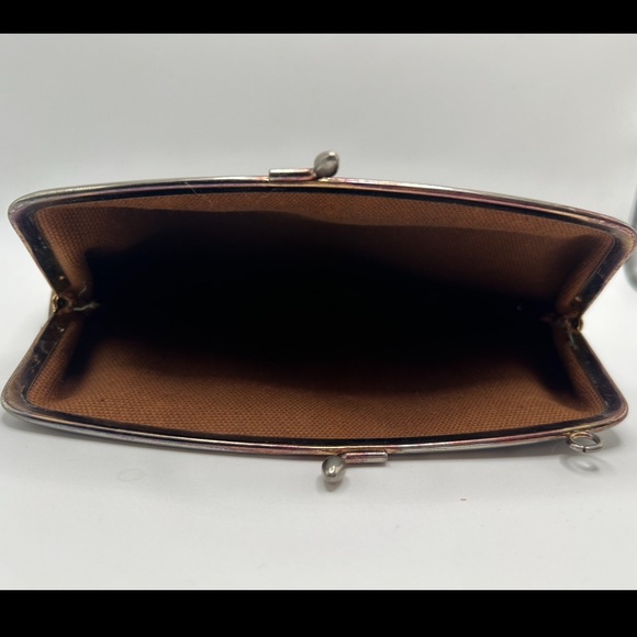 LOUIS VUITTON Vintage Kiss Lock Monogram Pouch Clutch Bag Kisslock RARE - Picture 12 of 15